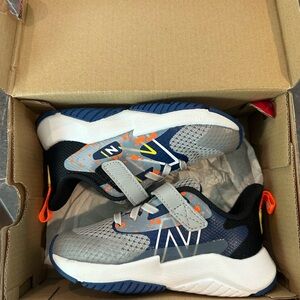 Toddler size 9 New Balance Gray and Blue Sneakers